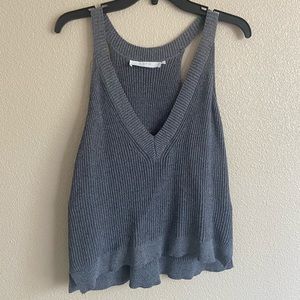 Astr Grey Knit Tank Top